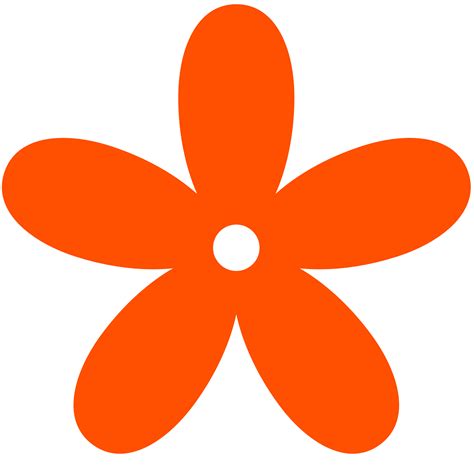 Orange Flower Clipart | Free Download Clip Art | Free Clip Art | on Clipart Library