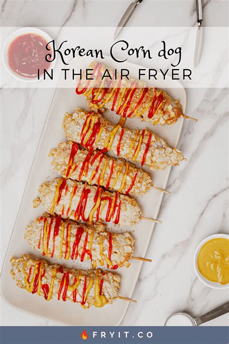 🧀 Cheesy Air Fryer Korean Corn Dog {The Perfect Party Snack}