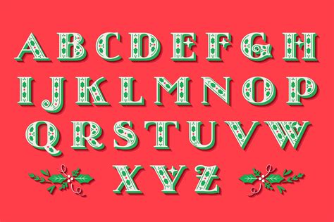 Alphabet Merry Christmas Letters Printable - Printable Templates