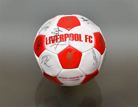 Liverpool FC 1st team signed football - CharityStars