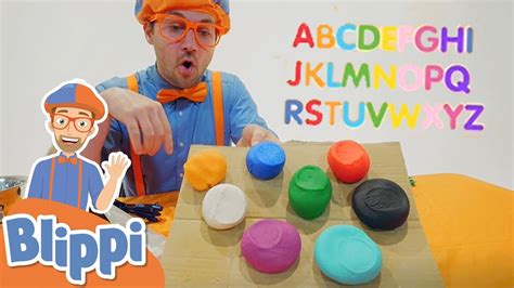 Blippi Learns Colors & Letters For Kids With Clay | Educational Videos ...