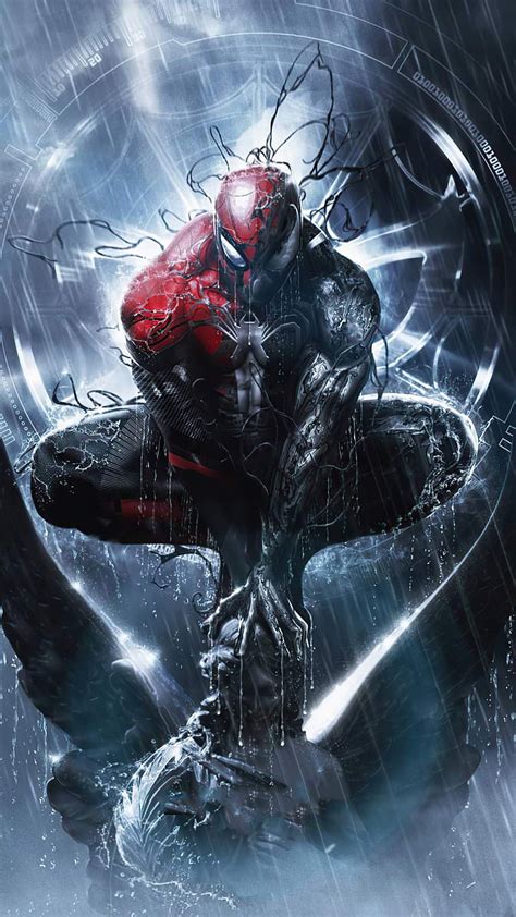 Spiderman y Venom, traje de veneno fondo de pantalla del teléfono | Pxfuel