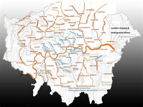 London Map and Subterranean Rivers – Sandra Crisp