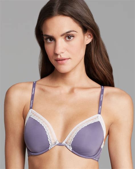 Lyst - Calvin Klein Underwire Bra Perfectly Fit Sexy Signature Unlined ...