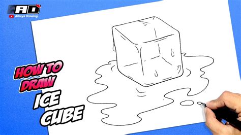 How to draw Ice Cube - YouTube