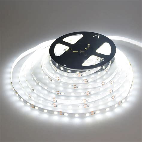 5m 10m High quality 5630 SMD DC12V Non waterproof warm white / white LED strip light flexible ...