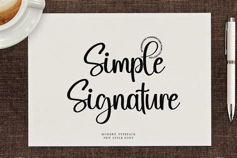 Simple Signature Font by asmunin78 · Creative Fabrica