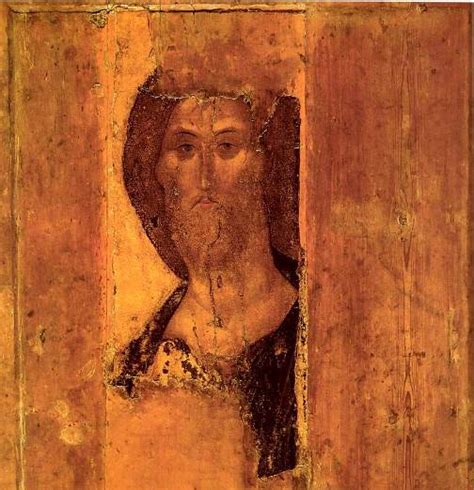 Russian painter of Orthodox frescoes and icons Andrei Rublev