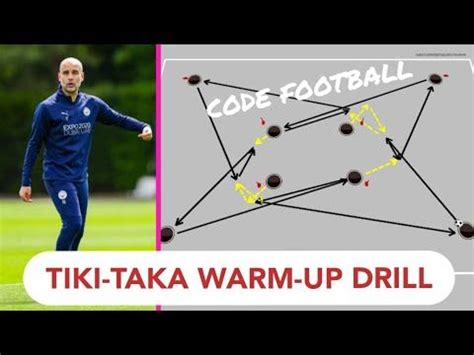 Tiki-taka warm-up passing drill! | Football coaching drills, Passing drills, Warmup