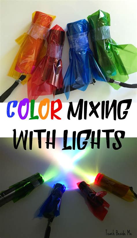 Color Mixing With Light - Teach Beside Me | Science experiments kids ...