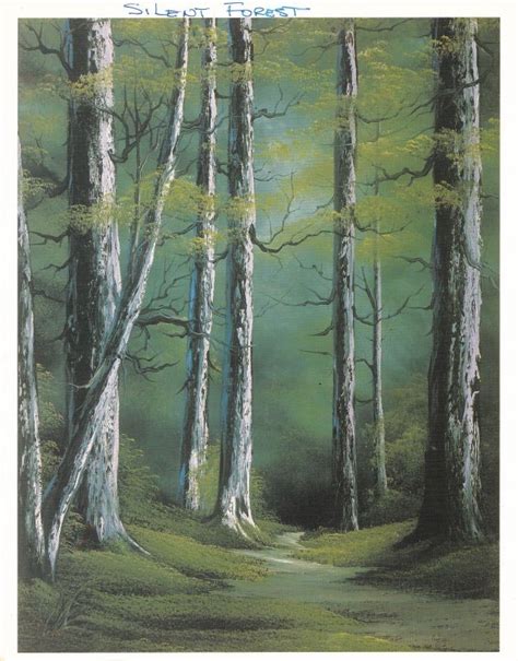 COVID - Bob Ross Oil Painting-Silent Forest; CCP