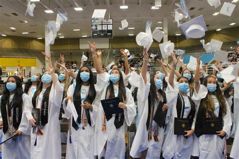 Graduation - Cap Toss - 2021 - Ann Richards School for Young Women Leaders