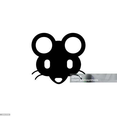 Rat Vector Icon Isolated Rat Face Flat Emoji Emoticon Symbol Vector ...