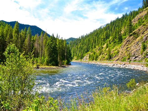 Clearwater River from Scenic Byway 12 in Idaho Photograph by Ruth Hager - Fine Art America