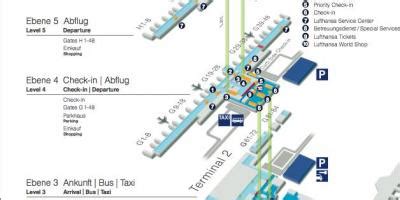 Munich airport map lufthansa - Map of munich airport lufthansa (Bavaria ...