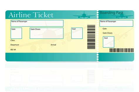 airline ticket vector illustration 489988 Vector Art at Vecteezy