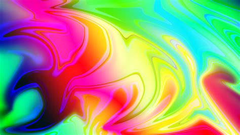 Colorful Waves Rainbow Texture Creative Background HD Abstract ...