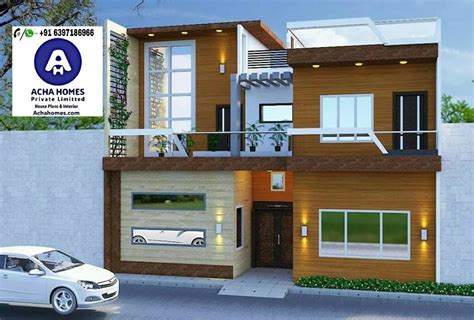 2 BHK Modern Home Design India, 800 Sq Ft Modern Homes