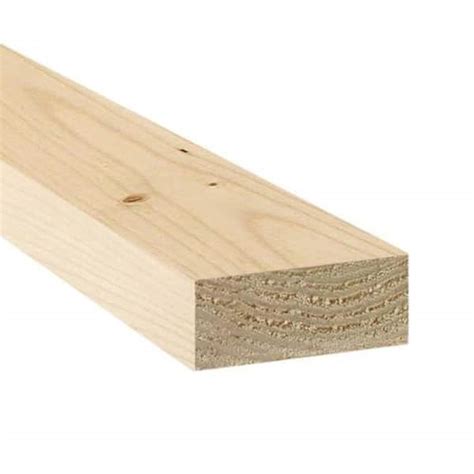 2 in. x 4 in. x 12 ft. STD and BTR KD-HT SPF Dimensional Lumber 058440 ...