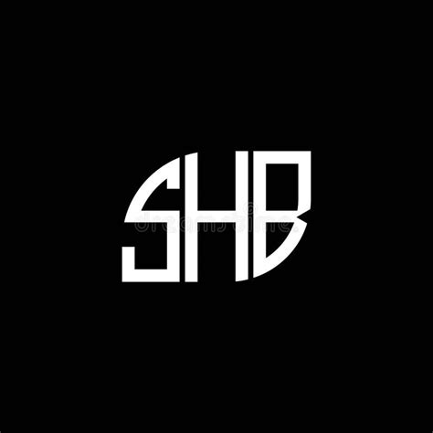 SHB Letter Logo Design on Black Background. SHB Creative Initials ...