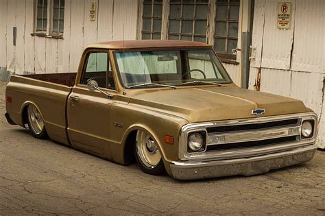 HD wallpaper: 1969 C - 10, truck, bowtie, classic, lowered | Wallpaper ...