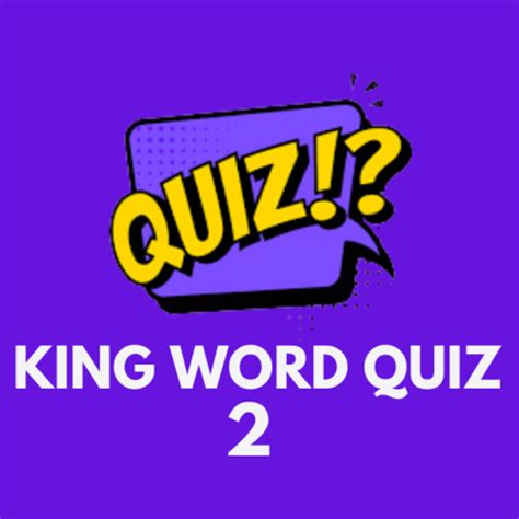 King Word Quiz 2 - Trivia Game - Apps on Google Play