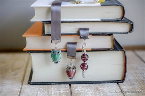 DIY Ribbon Bookmarks with Charms - A Few Shortcuts