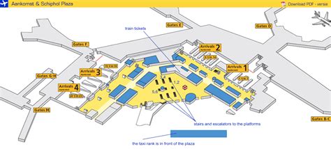 AMSTERDAM SCHIPHOL AIRPORT TRAIN MAP - Wroc?awski Informator ...