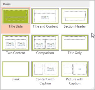 What is a slide layout? - Microsoft Support