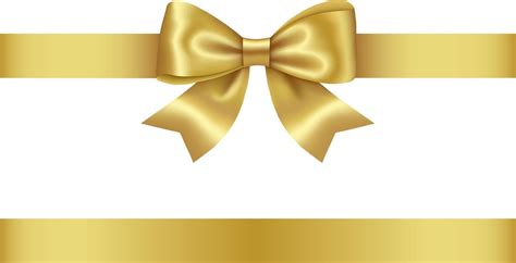 gold bow and ribbon 2462545 Vector Art at Vecteezy