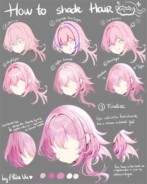 Pin by подушка on tips | Drawing hair tutorial, Anime drawings ...