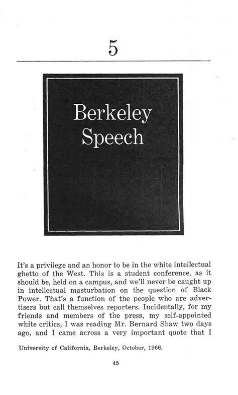 Stokely Carmichael Speech at Berkeley – Disruption