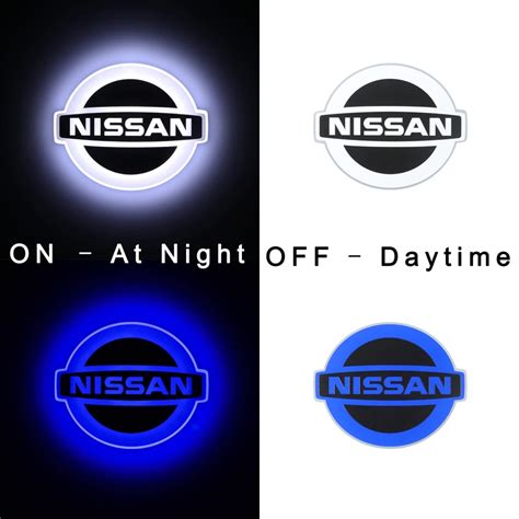 Illuminated Old Nissan LOGO Custom Emblem Lighting For Nissan Leaf