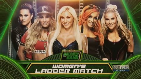 WWE Money in the Bank 2017: Women's Money in the Bank Ladder Match Official Match Card - YouTube