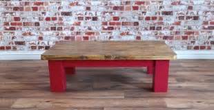 Oriental Style Low Coffee Table made from Rustic Reclaimed Pine