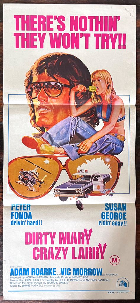 Lot - Dirty Mary Crazy Larry 1974, Starring Peter Fonda, Susan George & Directed by John Hough ...