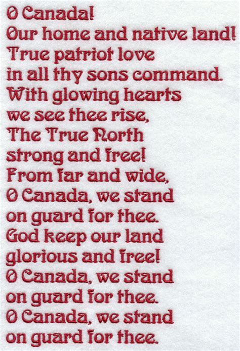 Canada National Anthem