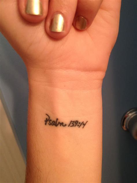 Psalm 139:14 says "I am fearfully and wonderfully made" the psalm is tattooed in my moms ...