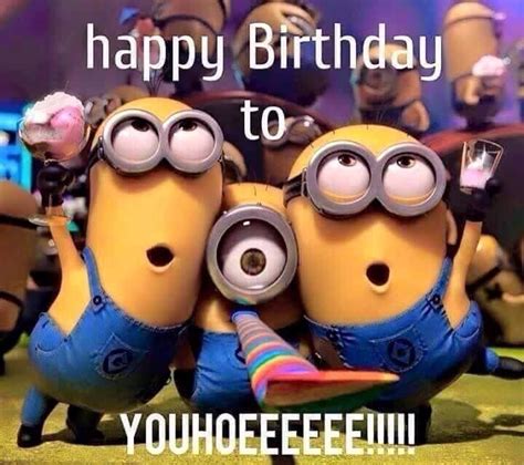 Pin by Mary P Hoerner on Birthday Memes | Happy birthday minions, Happy birthday quotes funny ...