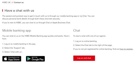 HSBC Live Chat Support - Get in touch with HSBC by chat