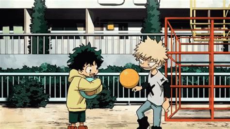 Deku And Katsuki Playing GIF - DekuAndKatsuki Playing Ball - Discover ...