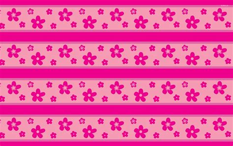 Pink flower pattern wallpaper - Vector wallpapers - #51365