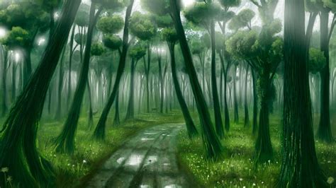 Fantasy forest background - SF Wallpaper