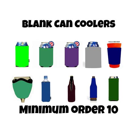 Blank Kooozie's Can Coolers | order - blank koozies