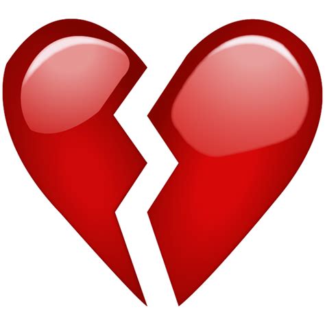 Download Broken Red Heart Emoji Icon | Emoji Island