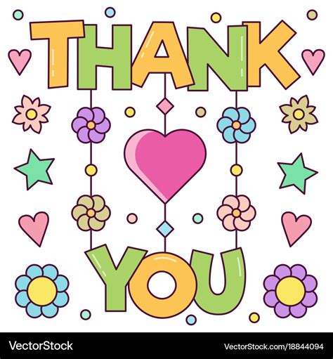 Thank you card Royalty Free Vector Image - VectorStock