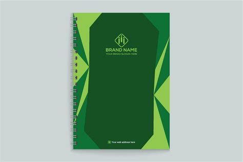 Corporate green color notebook cover design 26325032 Vector Art at Vecteezy