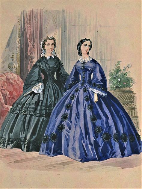 La Mode Illustree - 1861 | Civil war fashion, Historical fashion, Fashion