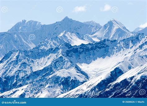 Snowy Alaska Mountain Peaks Royalty Free Stock Image - Image: 2608626