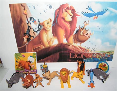 Buy Playful Toys The Lion King Movie Deluxe Figure Set of 12 Toy Kit with Sticker, ToyRing and ...